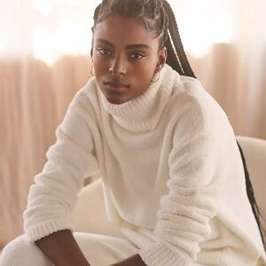 UGG Women's Soft White Turtleneck Sweater